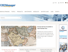 Tablet Screenshot of chemanager-online.com